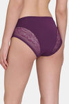 Zivame Primrose Low Rise Full Coverage Hipster Panty - Dark Purple — thumbnail 2